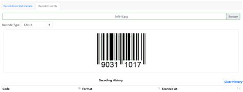 barcode scanning website